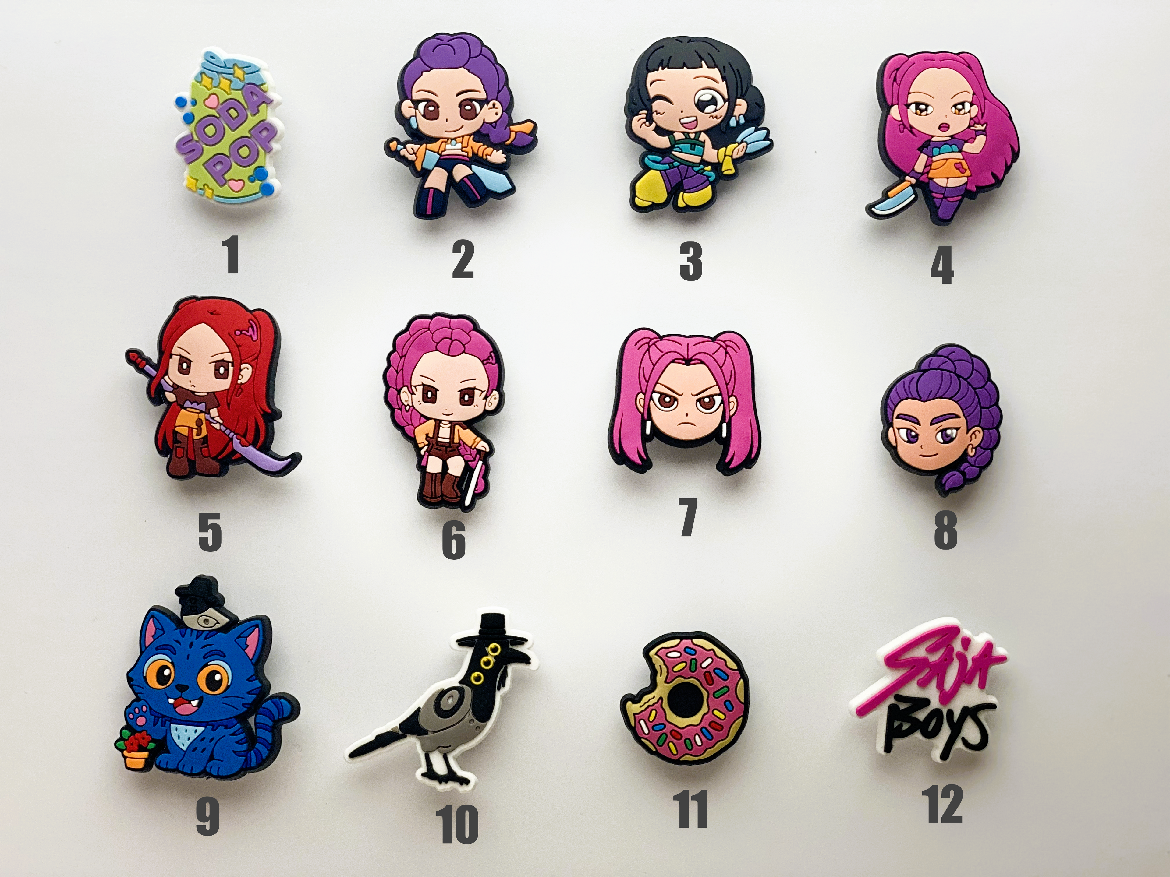 K-pop Huntrix Shoe Charms - Rubber