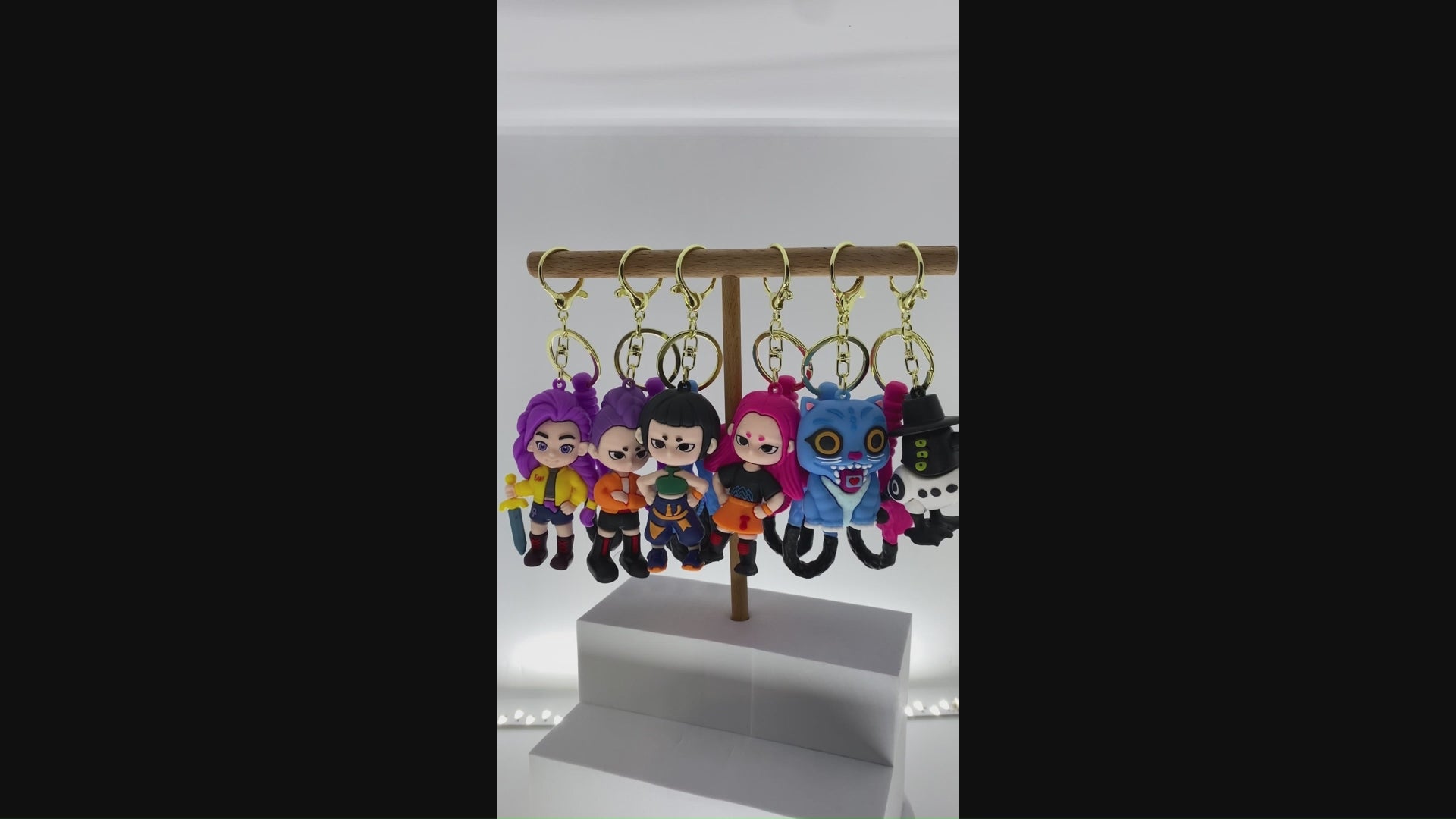K-pop Keychains (K-Pop Huntrix) for Handbags, Backpacks, and Keys